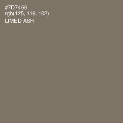 #7D7466 - Limed Ash Color Image